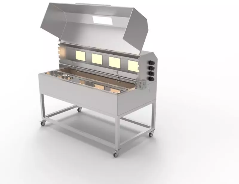 Barbecue Grill Machine 3D model_0