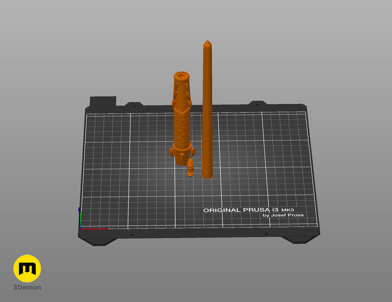 Batman wand  3D print model_3