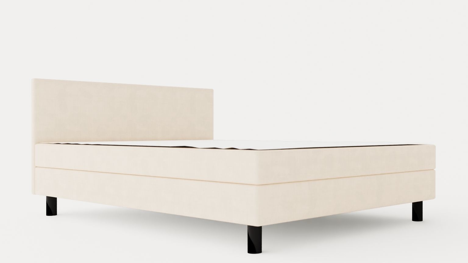 Charm Complete Package 160x200 Beige Low-poly 3D model_1