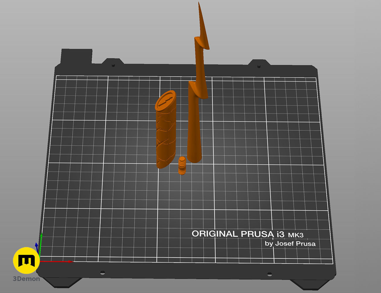 Flash wand 3D print model_3
