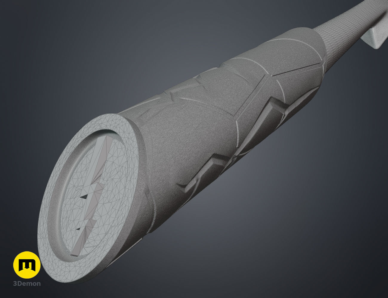 Flash wand 3D print model_5