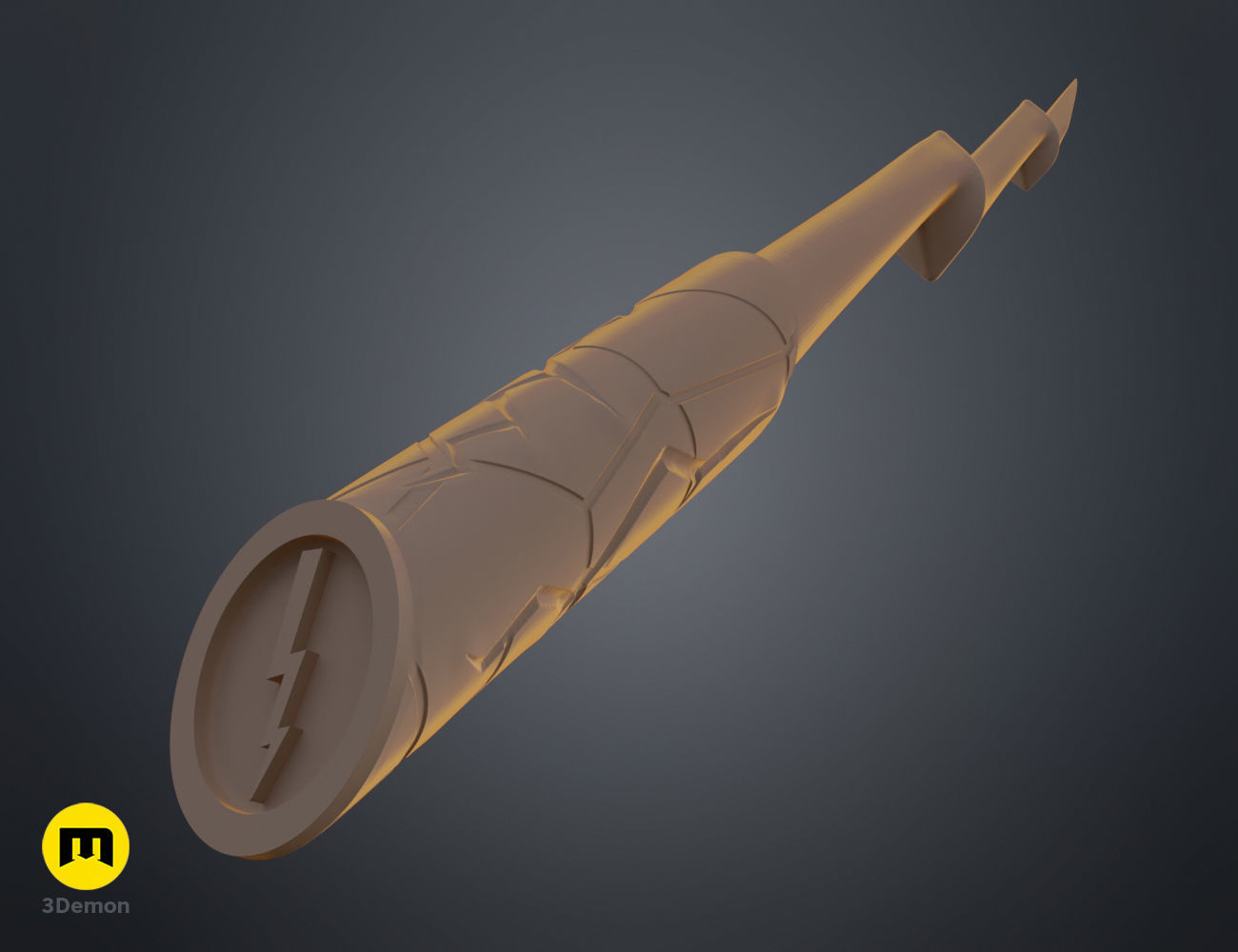 Flash wand 3D print model_4