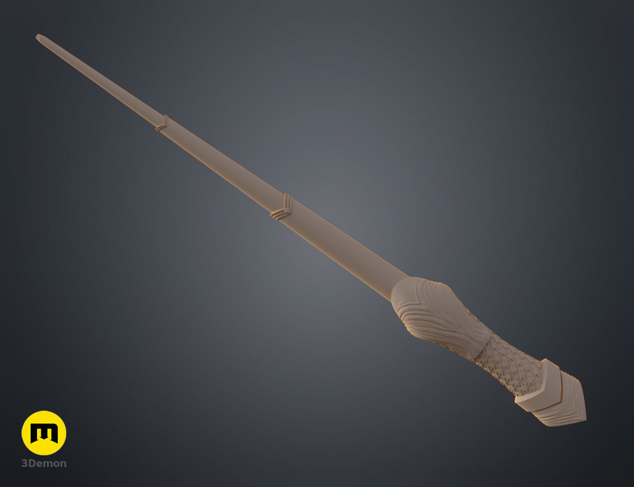 Superman wand  3D print model_7