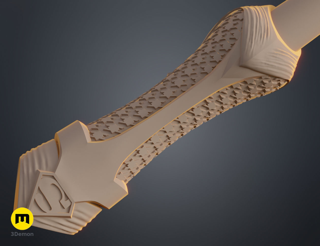 Superman wand  3D print model_6