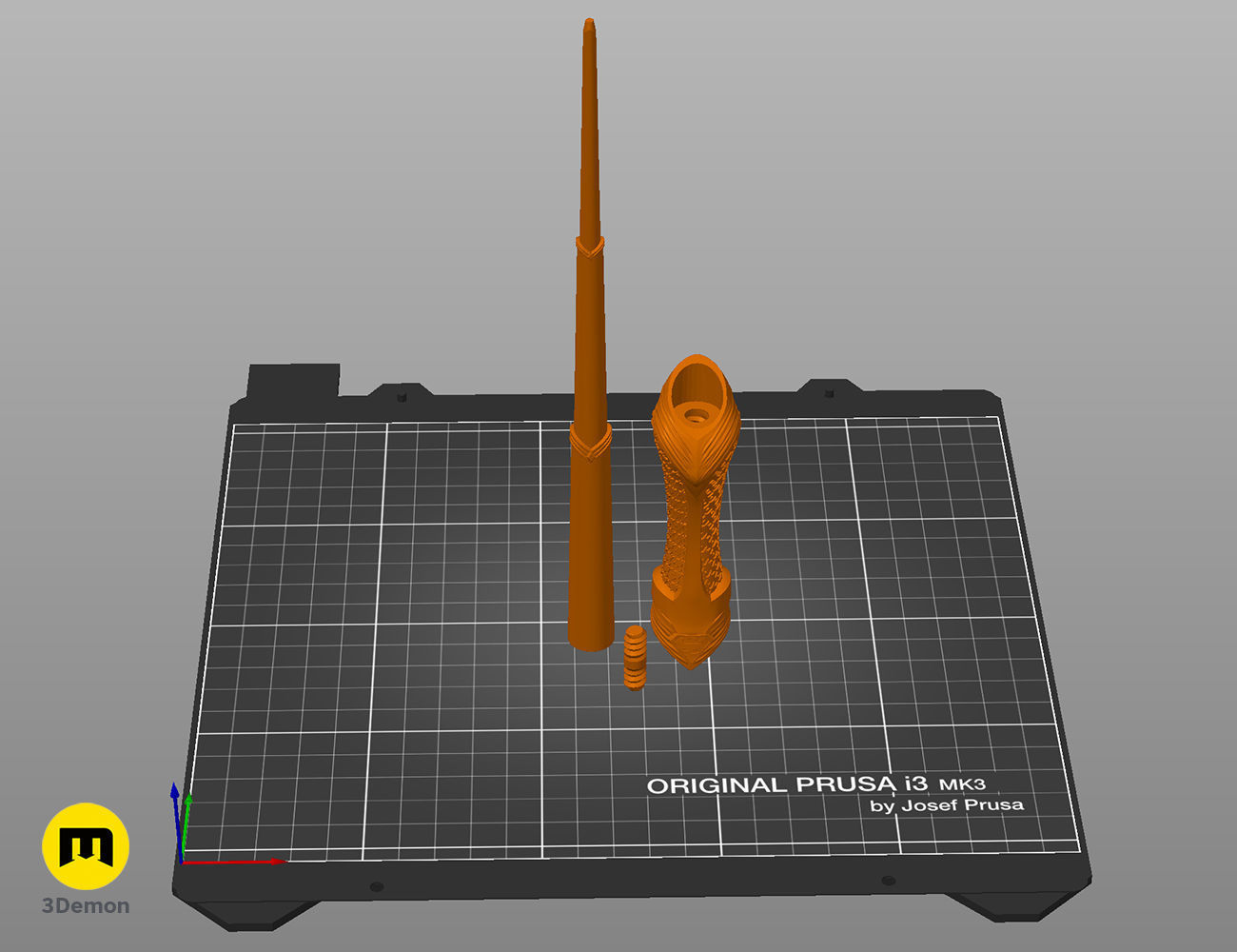 Superman wand  3D print model_4