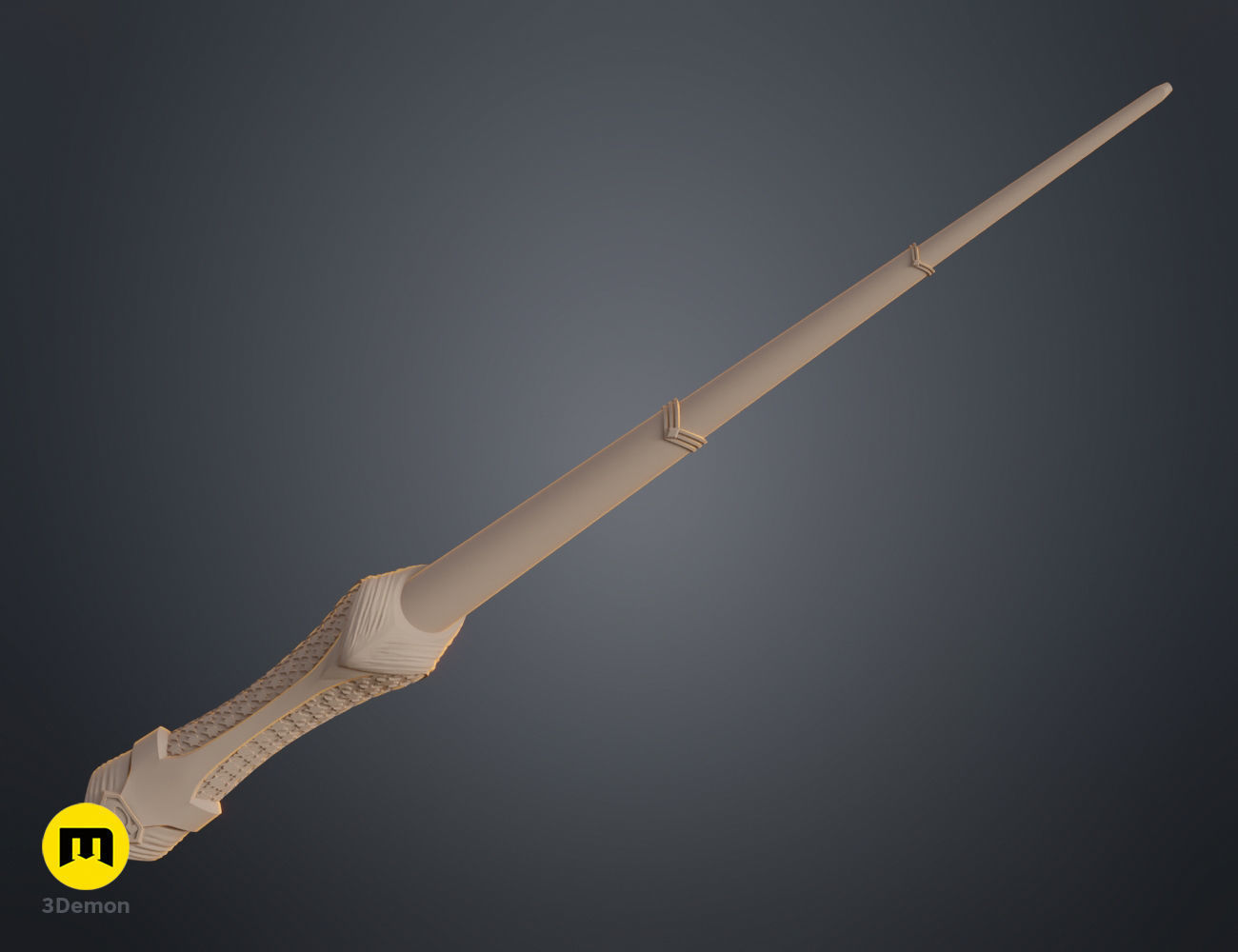 Superman wand  3D print model_5
