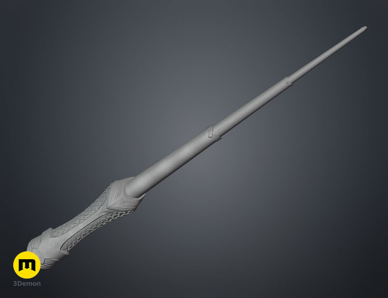 Superman wand  3D print model_8