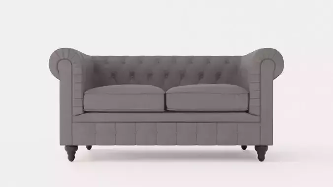 Chesterfield Luxury Velvet Sofa 2 Seater