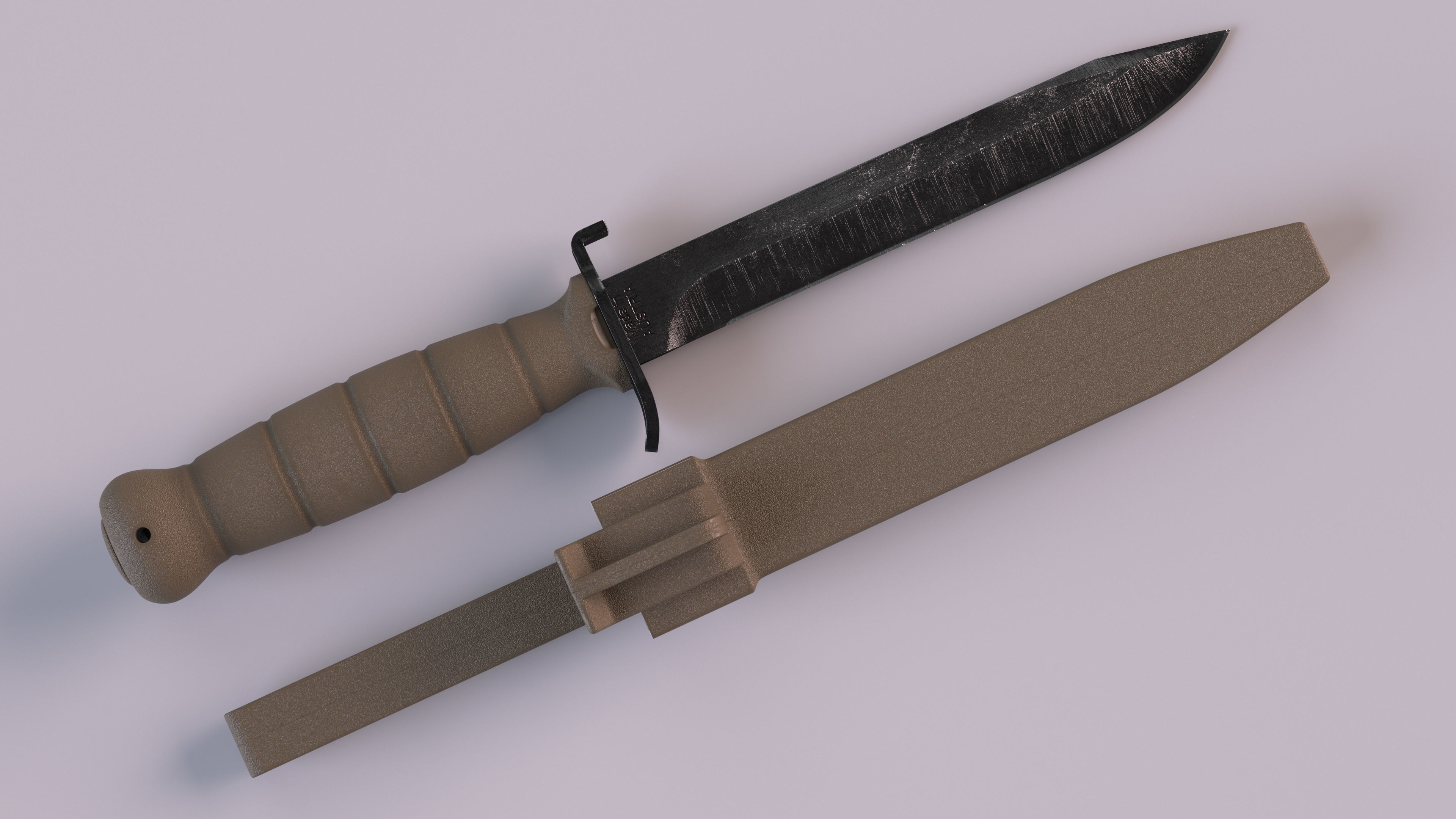 Glock Field Knife Dark Earth 3D model_5