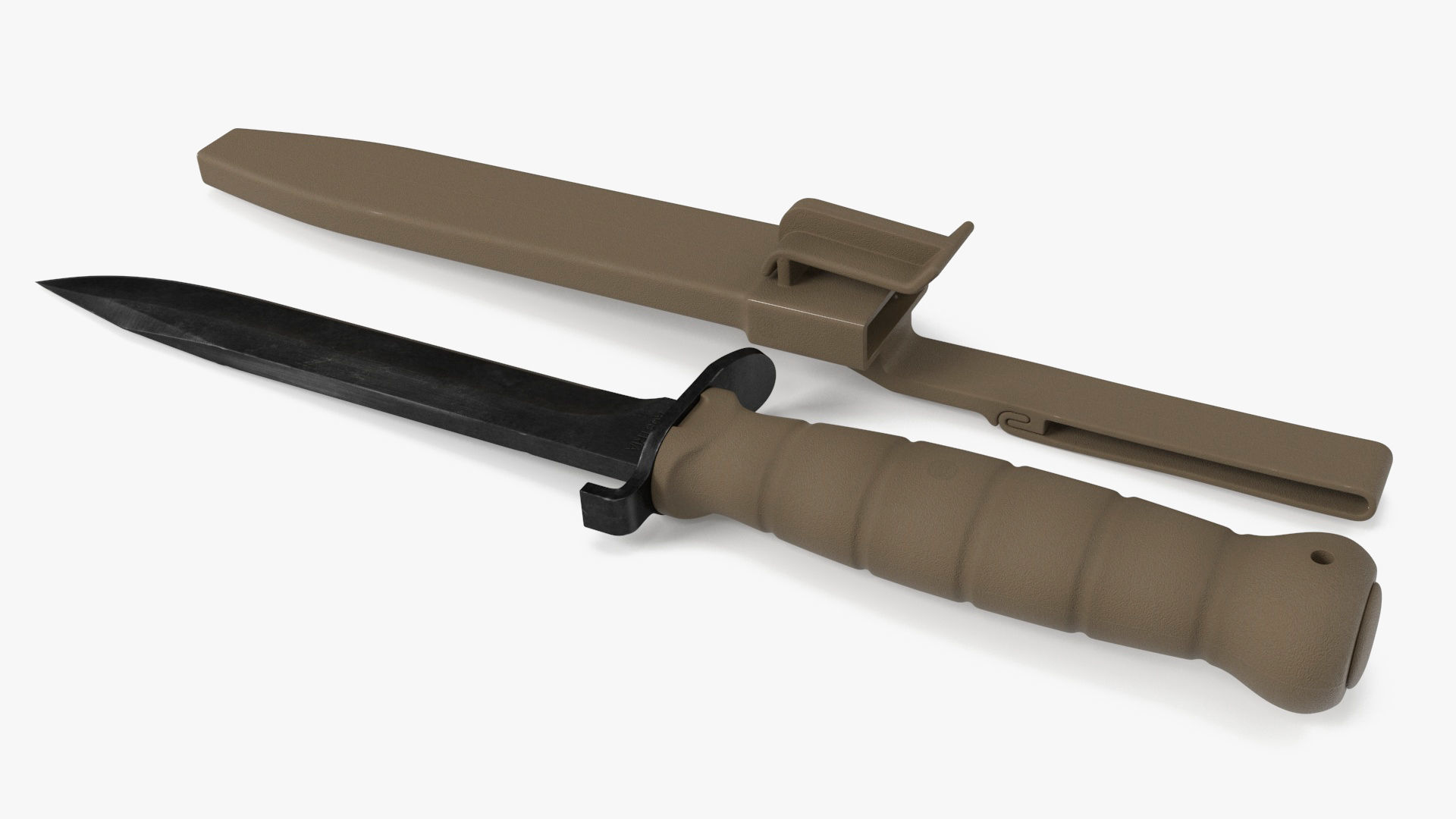 Glock Field Knife Dark Earth 3D model_1