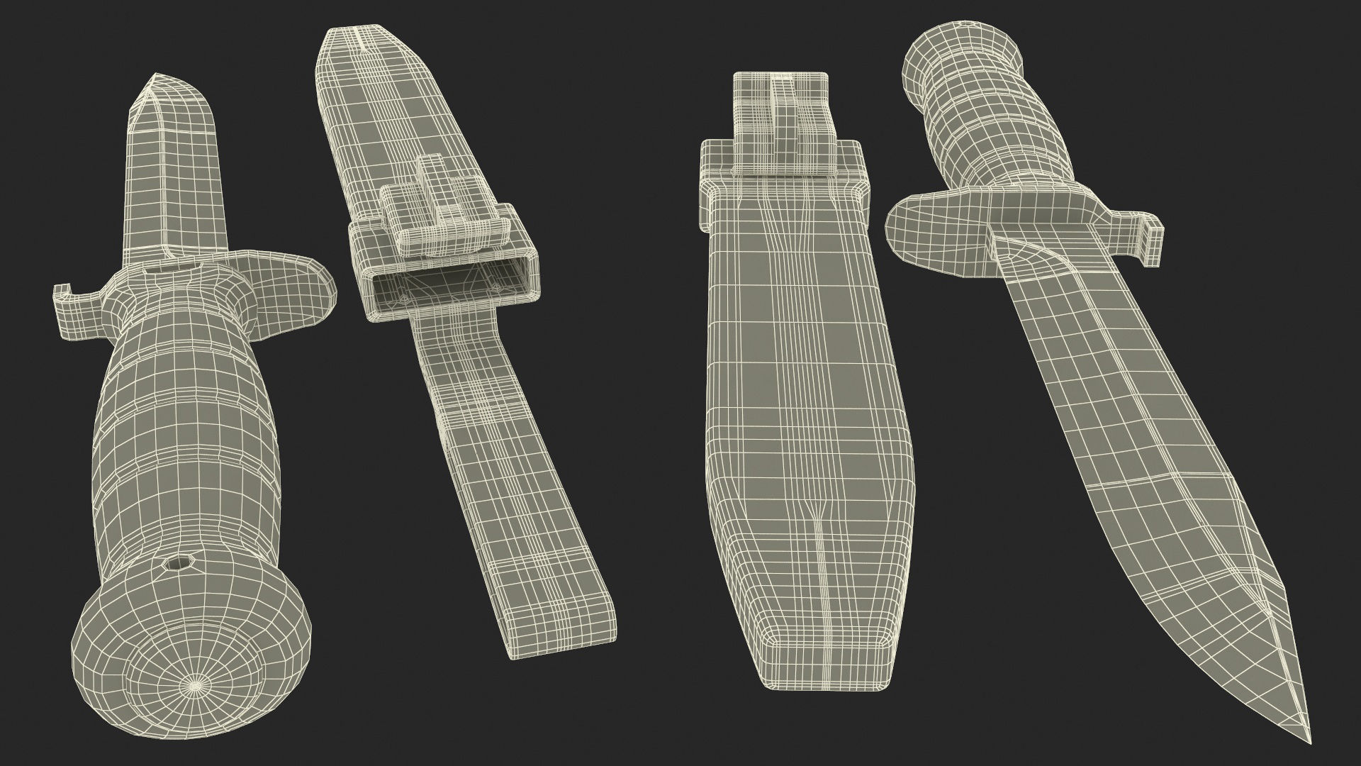 Glock Field Knife Dark Earth 3D model_20