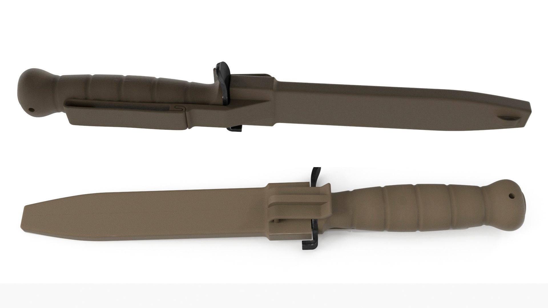 Glock Field Knife Dark Earth 3D model_9