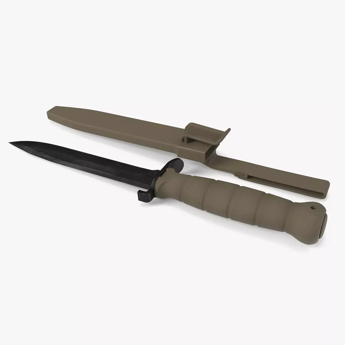 Glock Field Knife Dark Earth 3D model_0