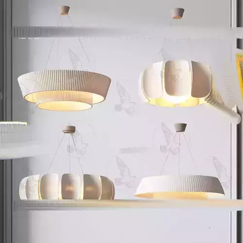Modern chandelier combination 3D model download 3D model