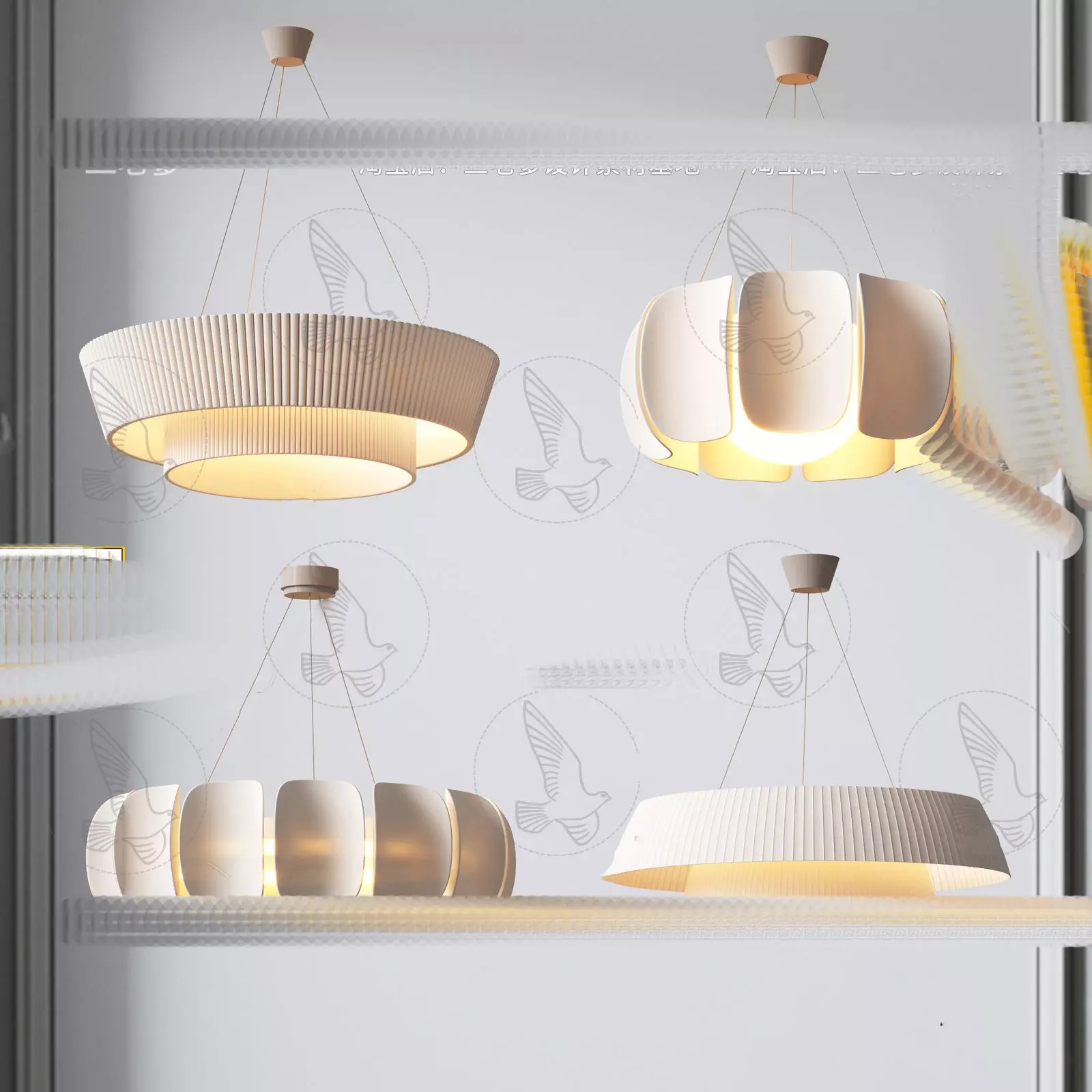 Modern chandelier combination 3D model download 3D model_0