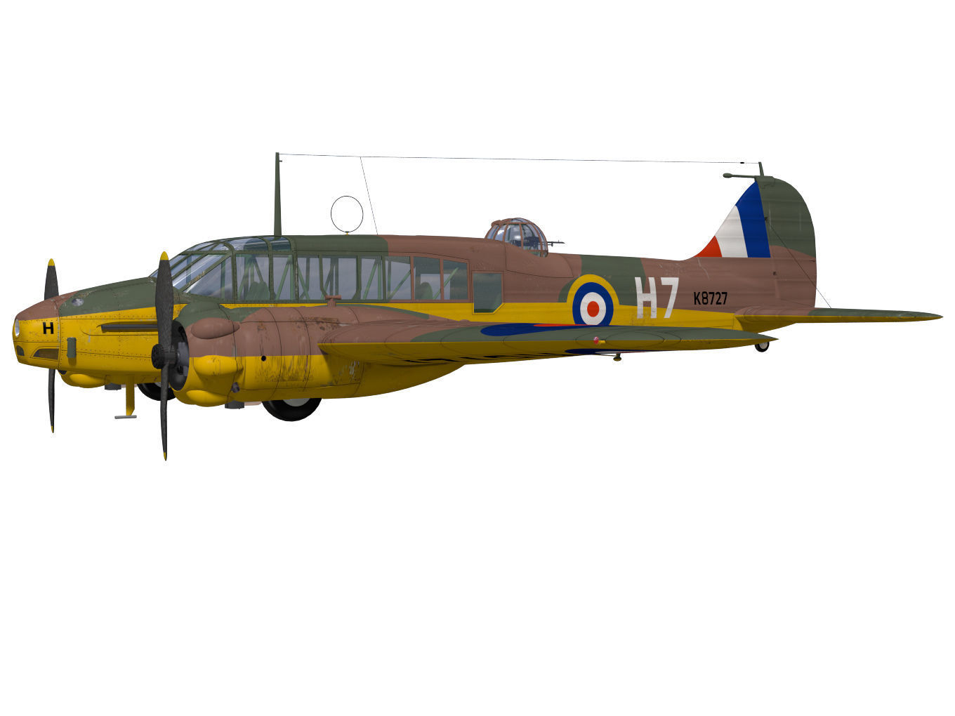 Avro Anson Mk1 early 3D model_2