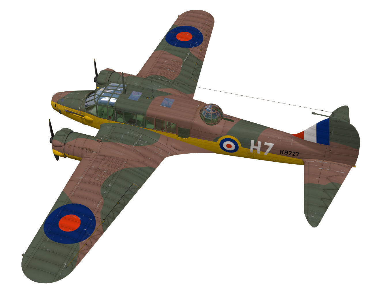Avro Anson Mk1 early 3D model_1