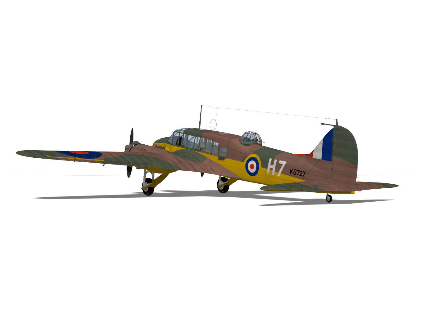 Avro Anson Mk1 early 3D model_7