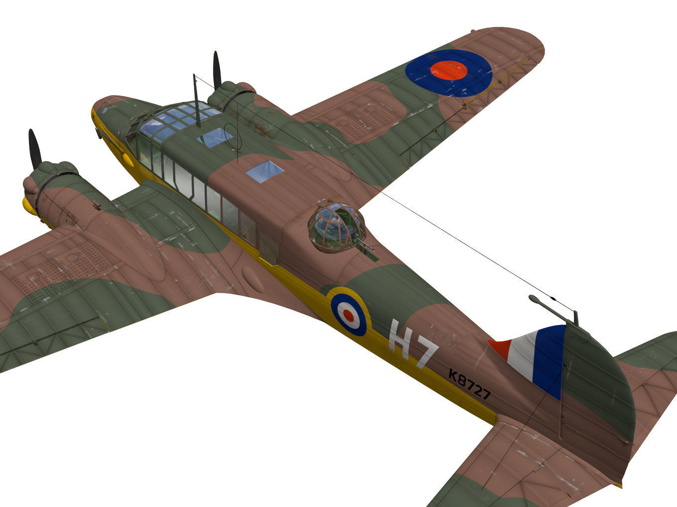 Avro Anson Mk1 early 3D model_5