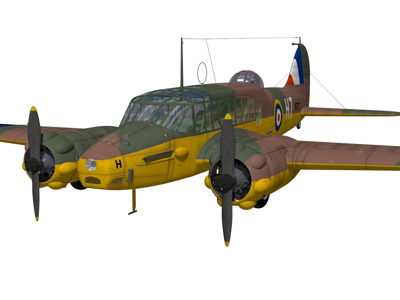 Avro Anson Mk1 early 3D model_4