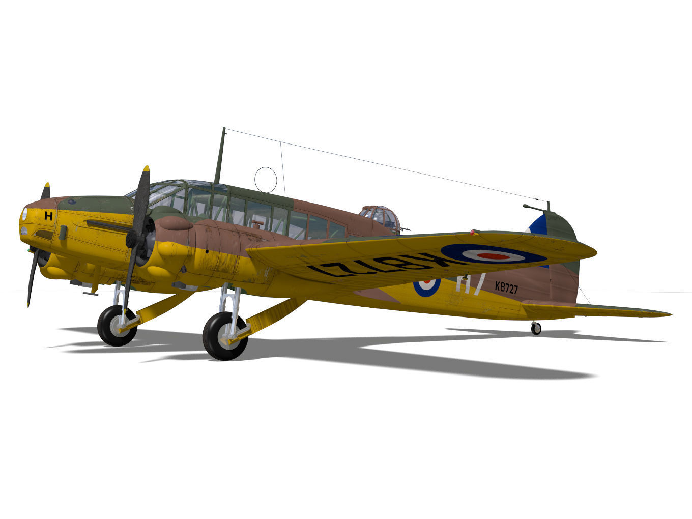 Avro Anson Mk1 early 3D model_6