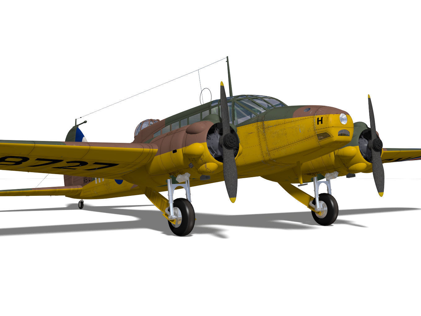 Avro Anson Mk1 early 3D model_8