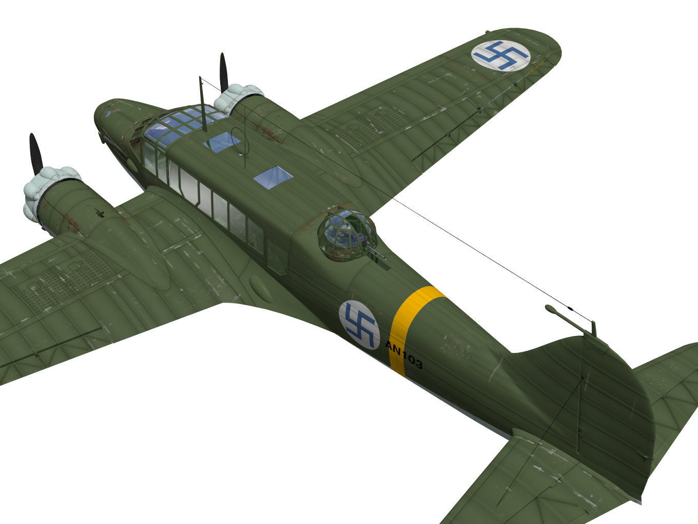 Avro Anson Mk1 early 3D model_5