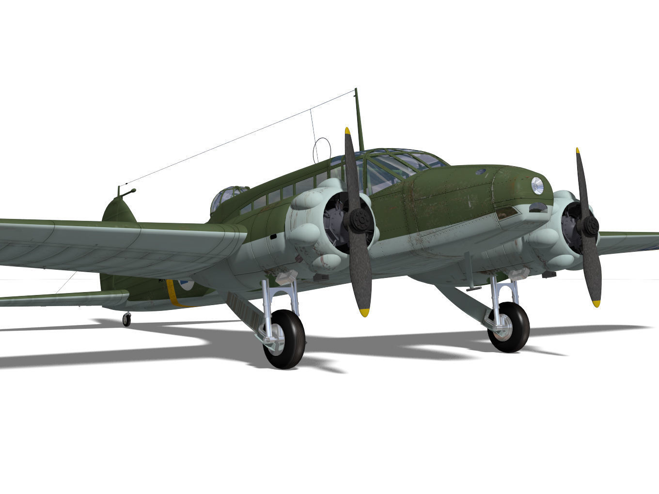 Avro Anson Mk1 early 3D model_8