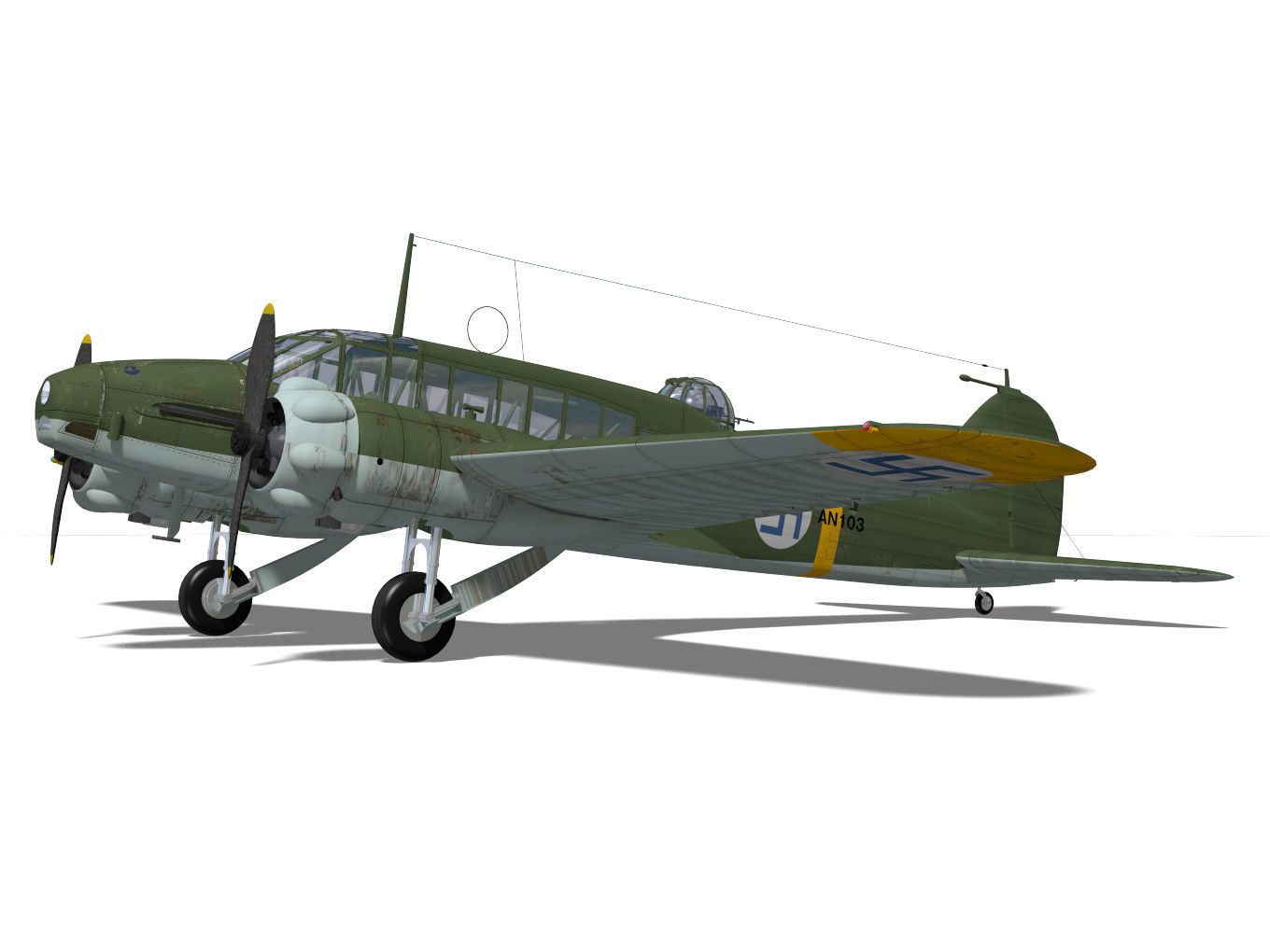 Avro Anson Mk1 early 3D model_6