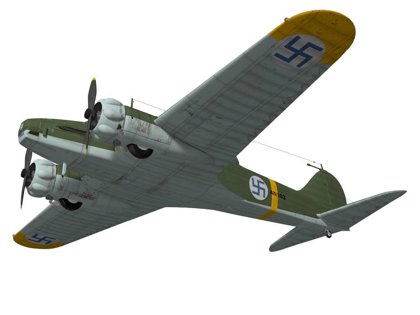 Avro Anson Mk1 early 3D model_3