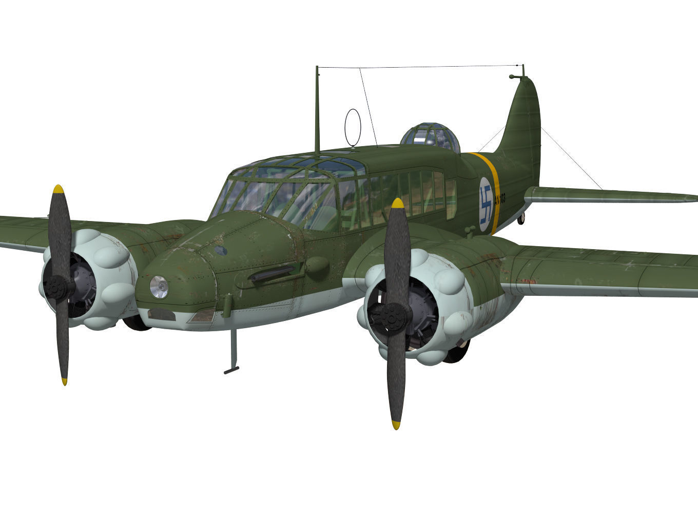 Avro Anson Mk1 early 3D model_4