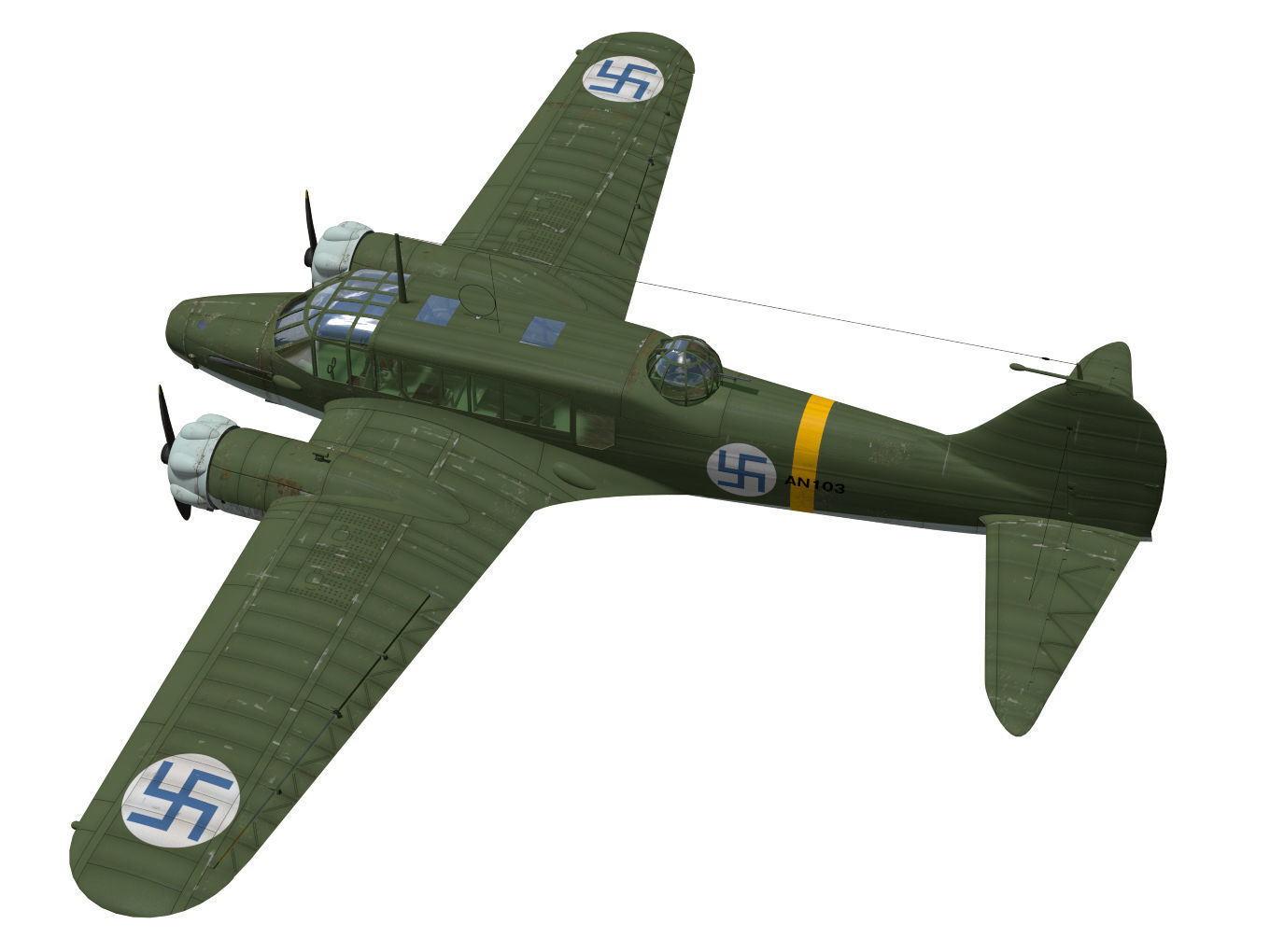Avro Anson Mk1 early 3D model_1