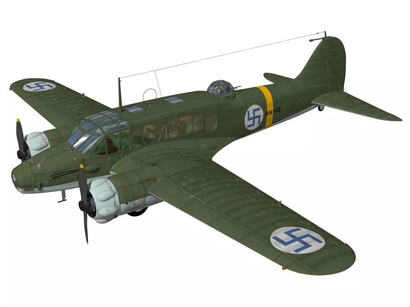 Avro Anson Mk1 early 3D model_0