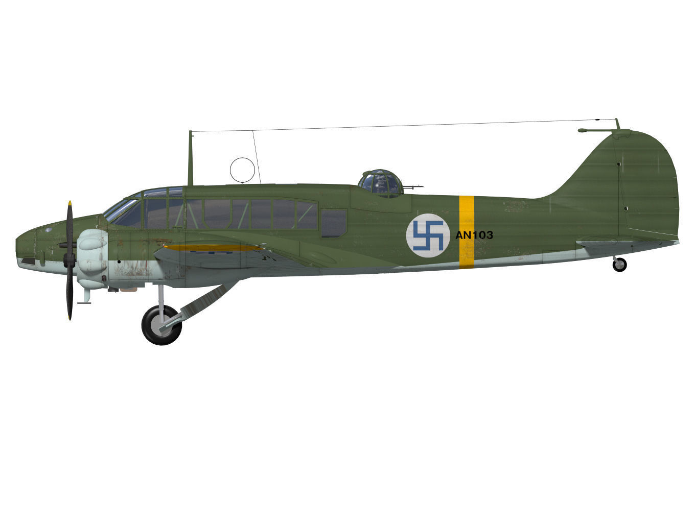 Avro Anson Mk1 early 3D model_10