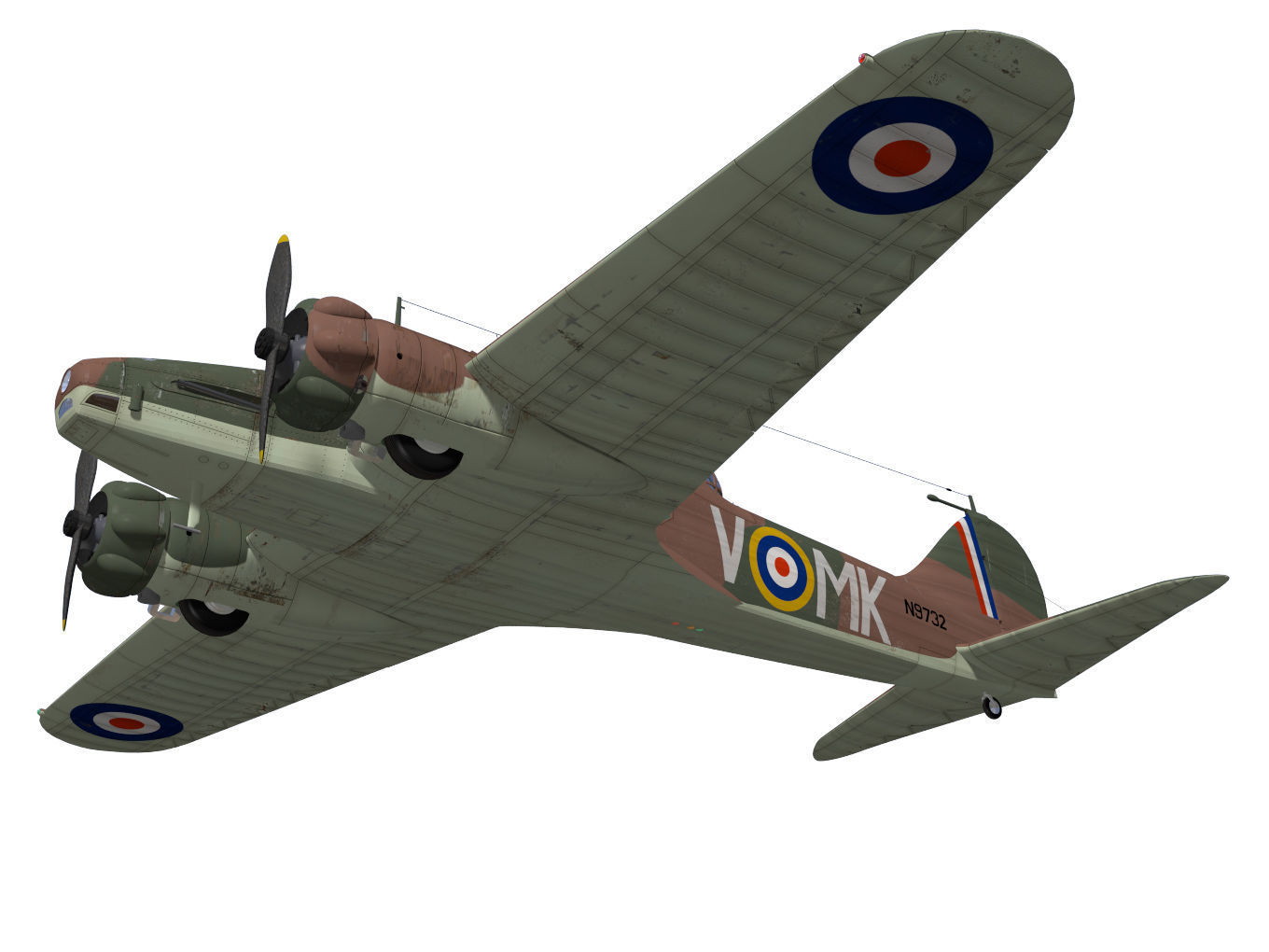 Avro Anson Mk1 late 3D model_3