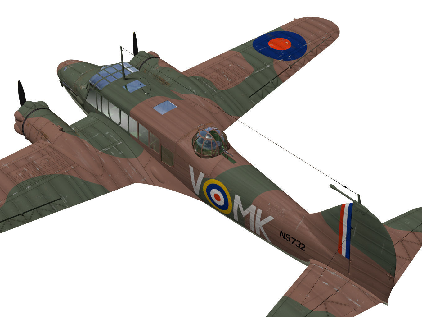 Avro Anson Mk1 late 3D model_5