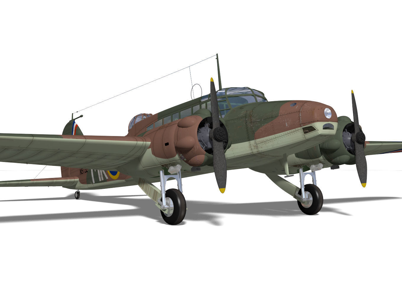 Avro Anson Mk1 late 3D model_8