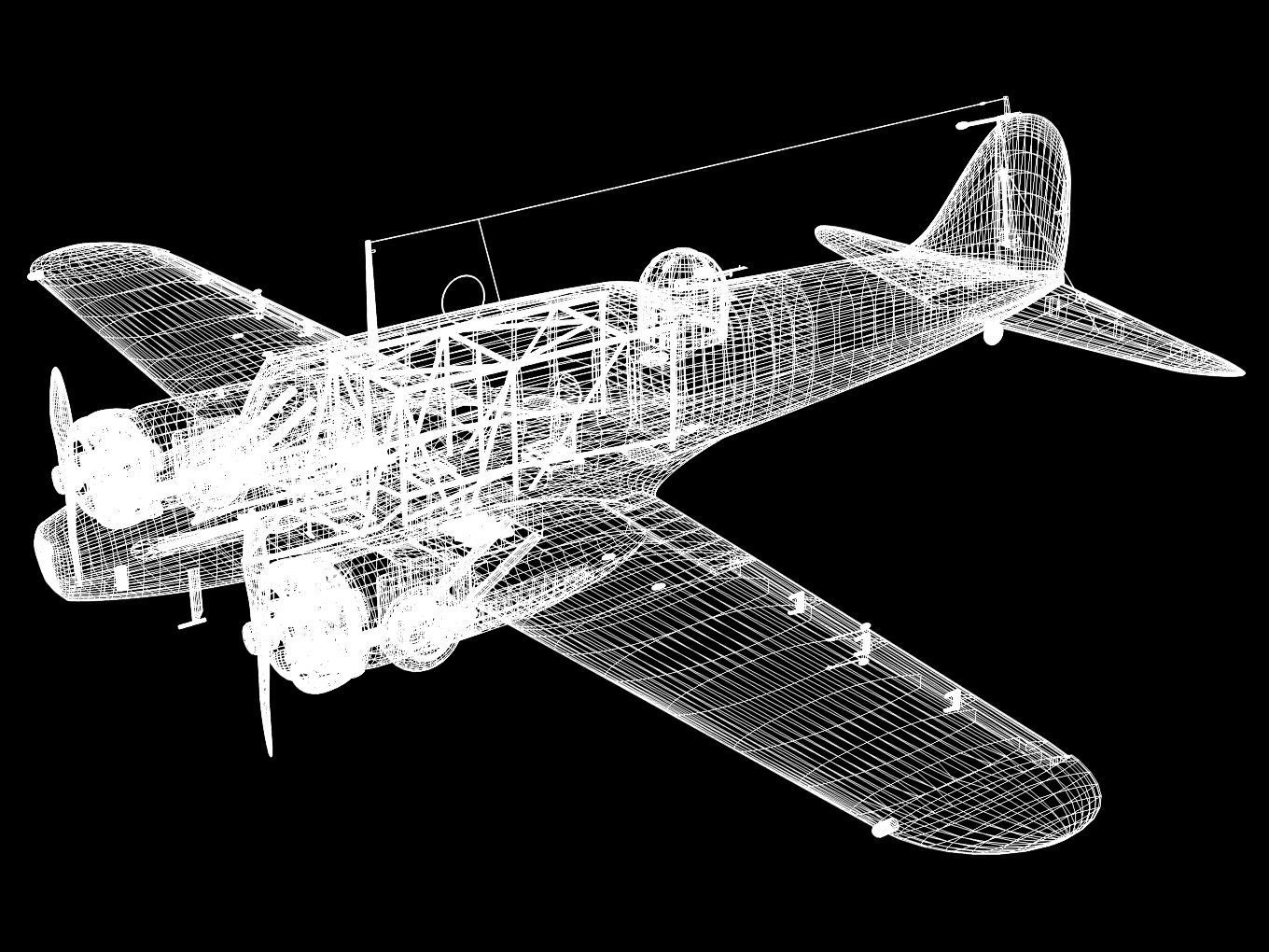 Avro Anson Mk1 late 3D model_17