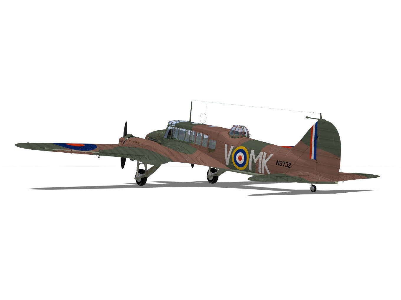Avro Anson Mk1 late 3D model_7