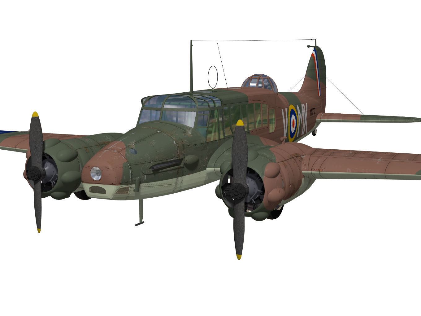 Avro Anson Mk1 late 3D model_4