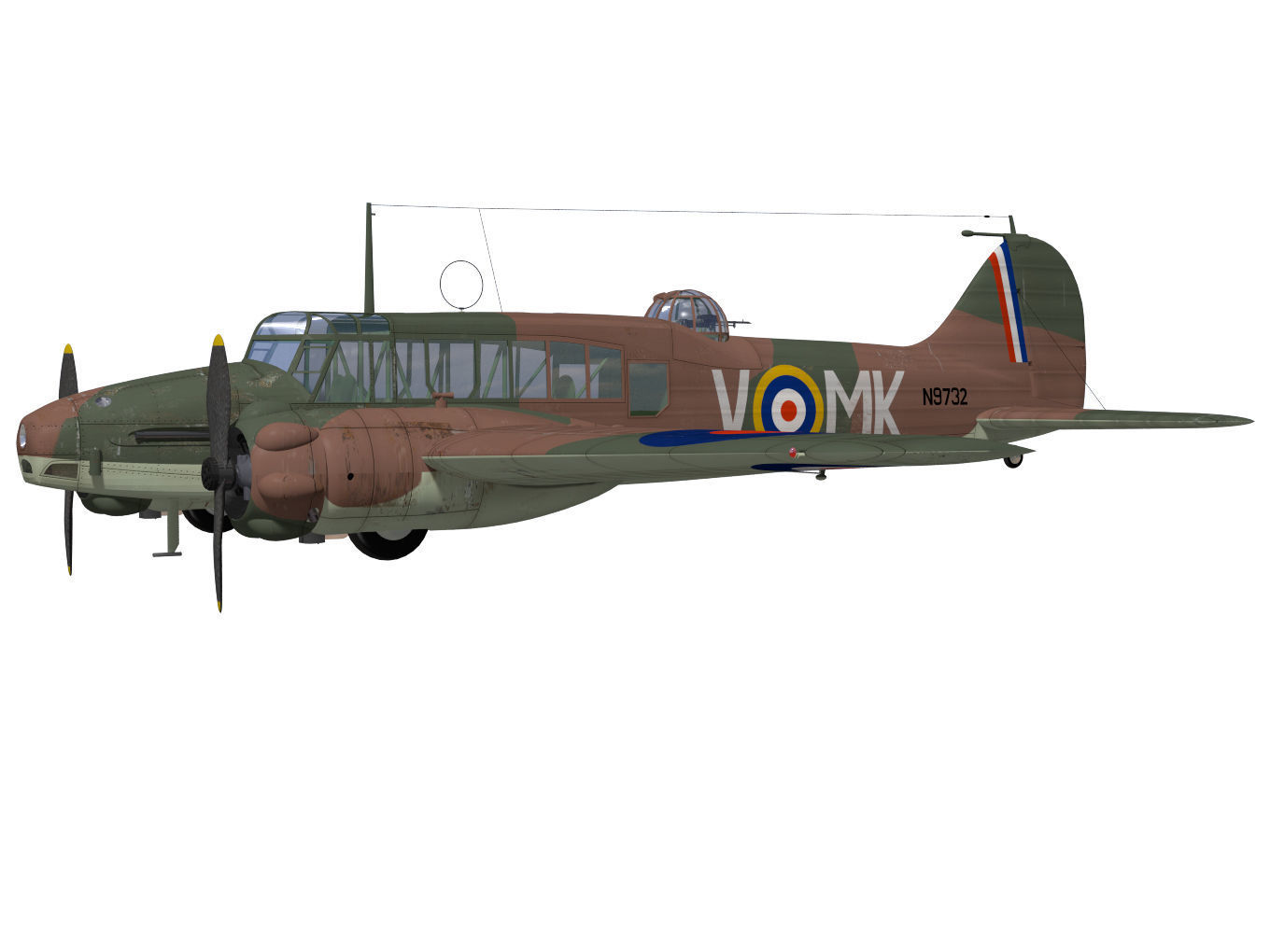 Avro Anson Mk1 late 3D model_2