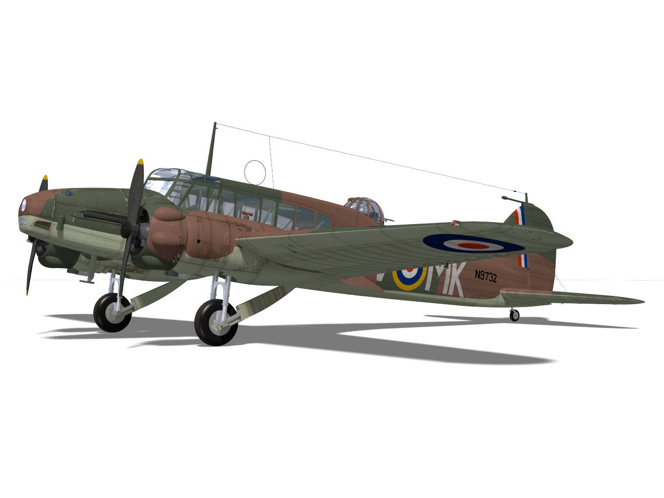 Avro Anson Mk1 late 3D model_6