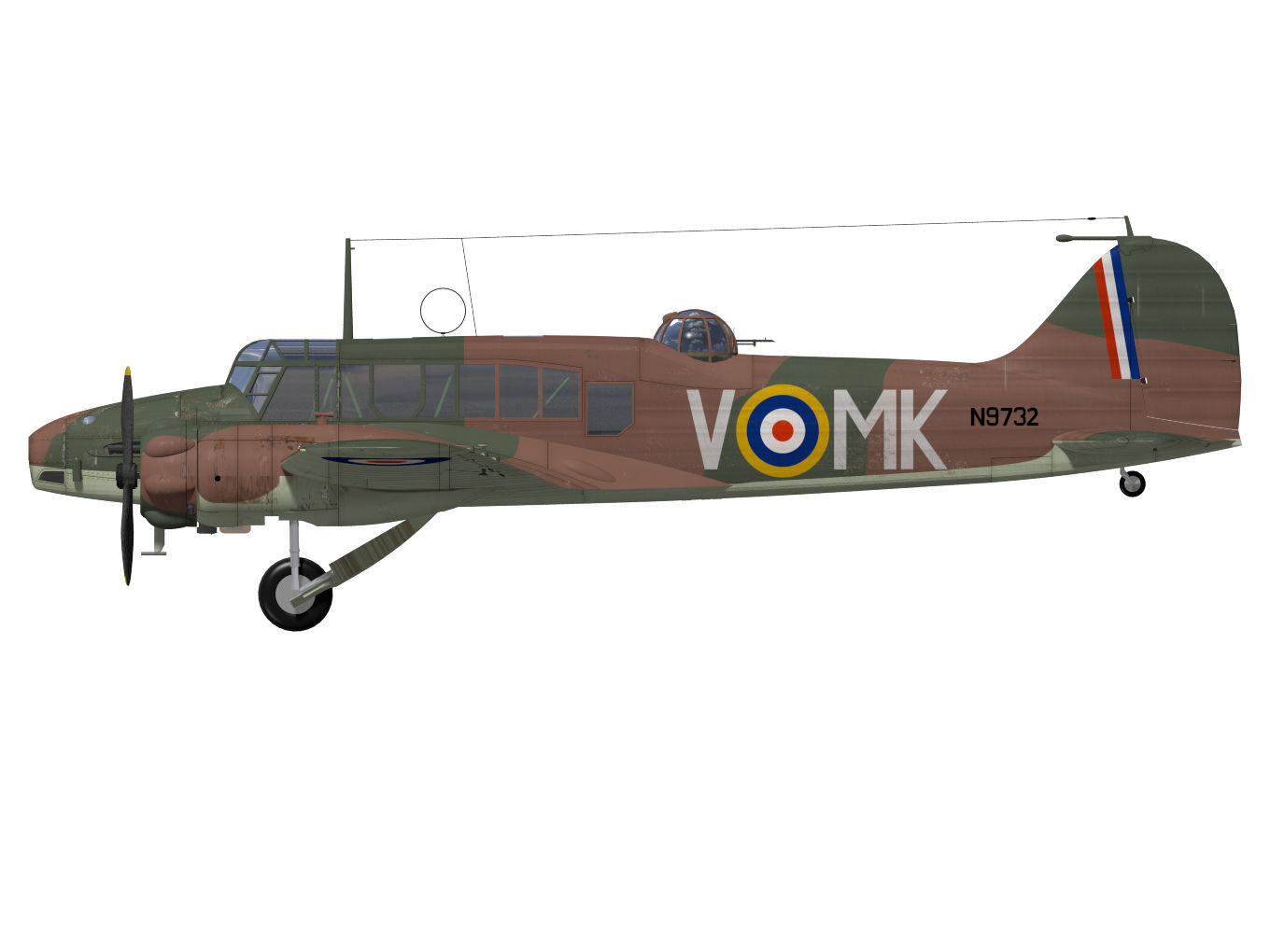 Avro Anson Mk1 late 3D model_10