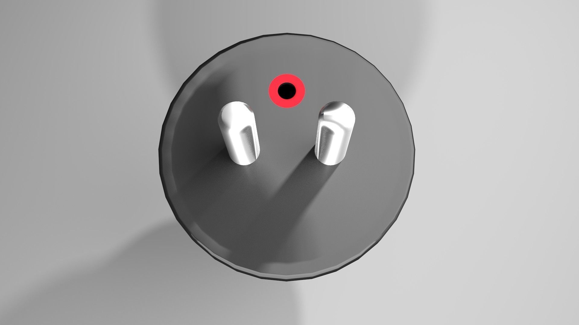 AC Power Plug Type E 3D model_2