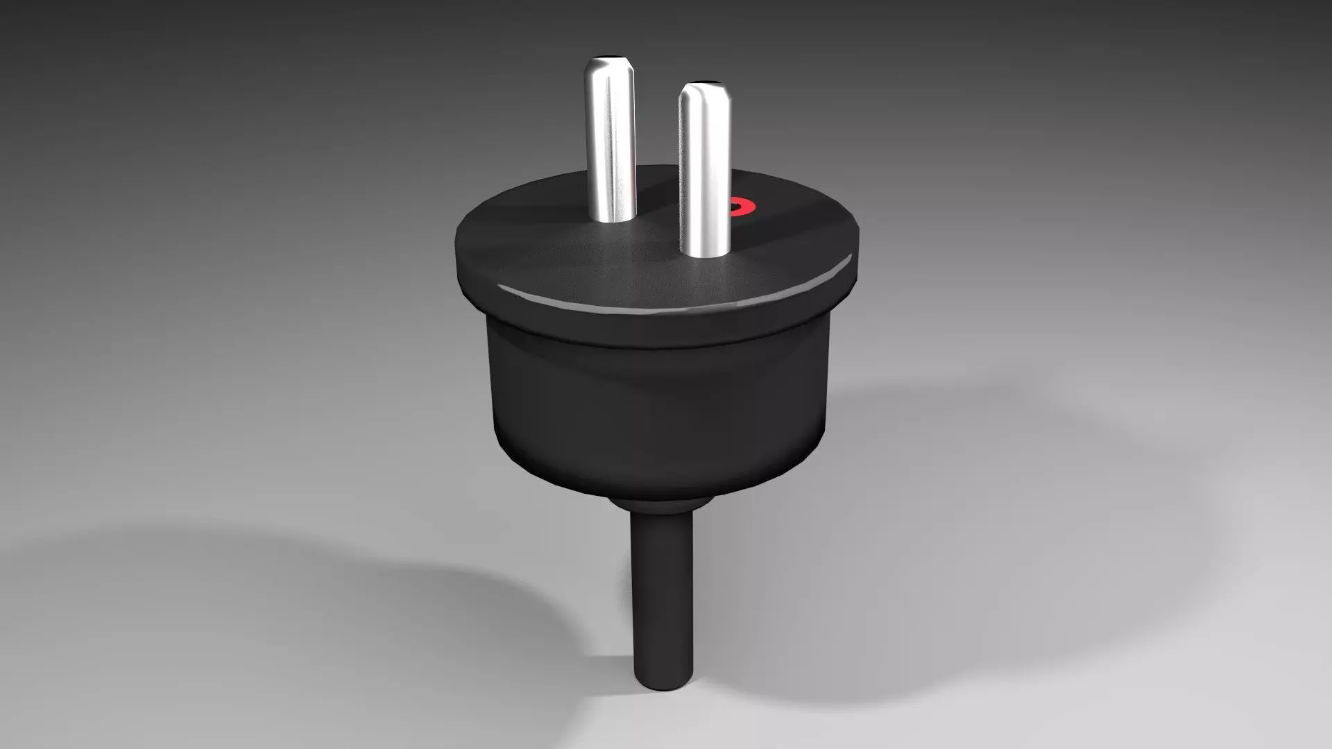 AC Power Plug Type E 3D model_0