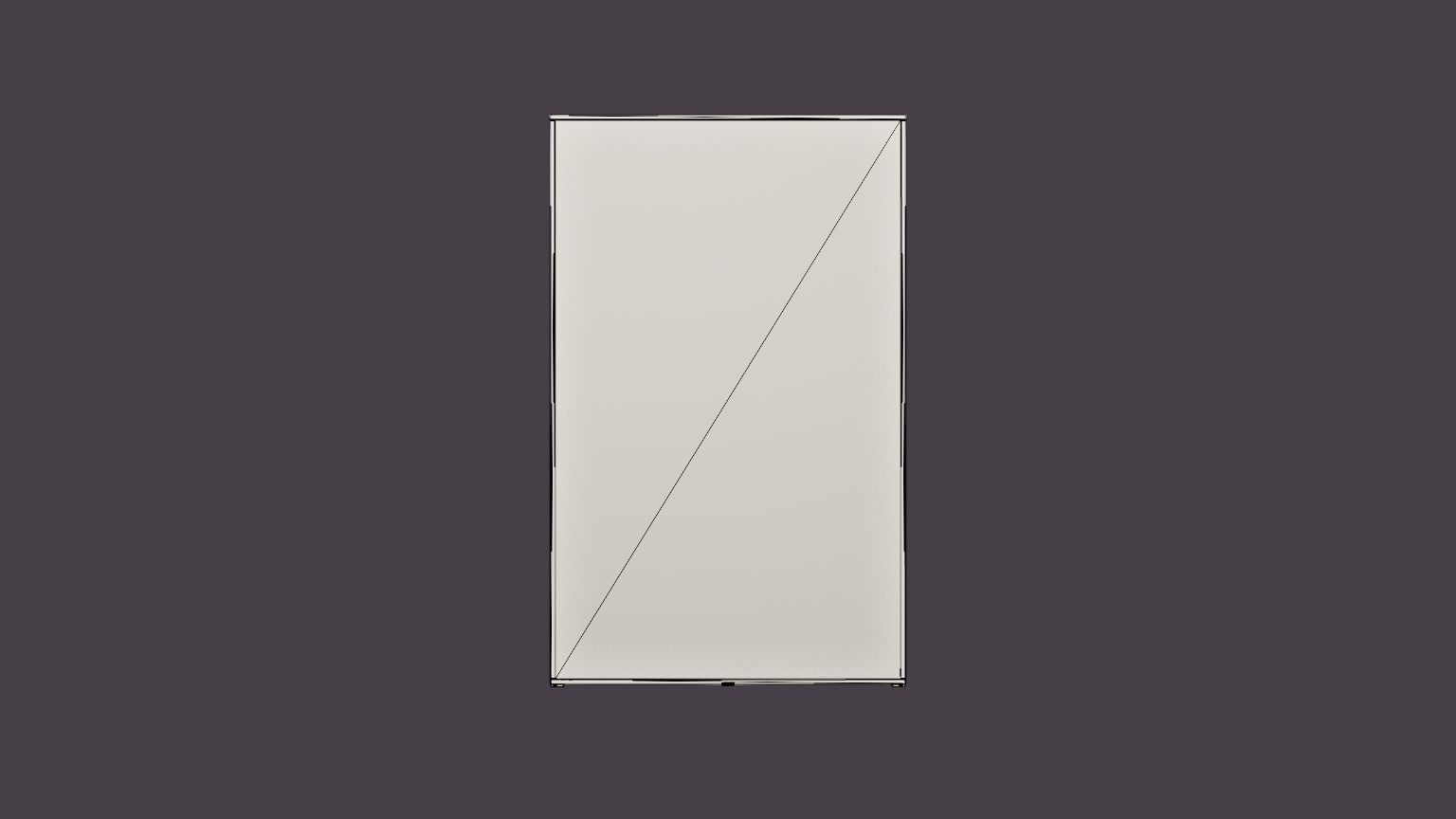Compact Bed Cabinet Vertically 120x200 White Low-poly 3D model_5