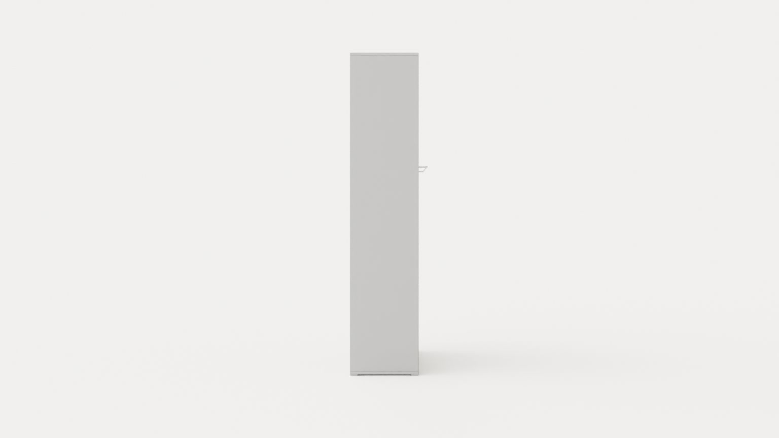 Compact Bed Cabinet Vertically 120x200 White Low-poly 3D model_2