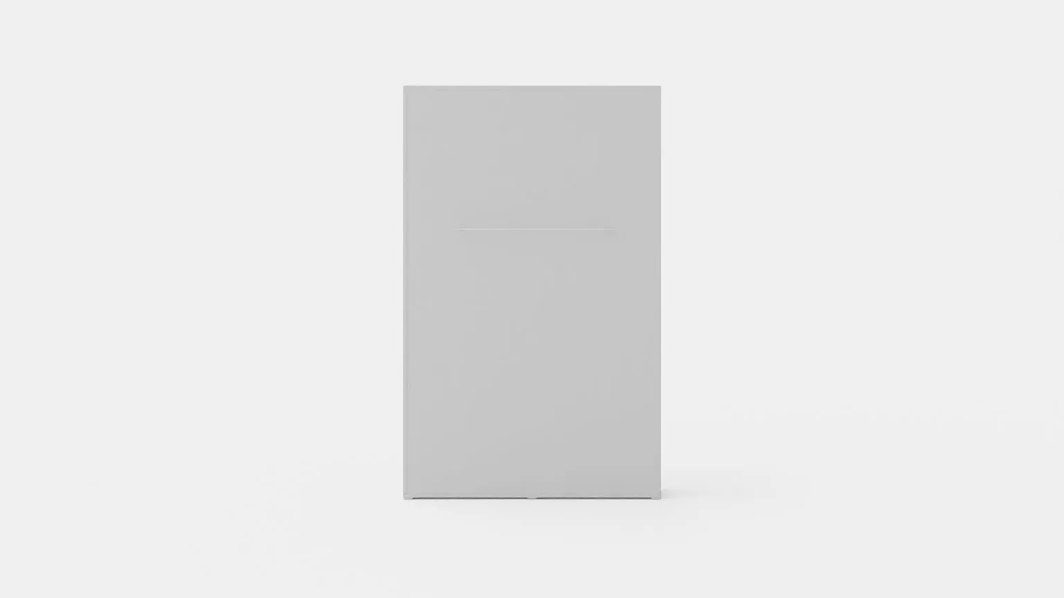 Compact Bed Cabinet Vertically 120x200 White Low-poly 3D model_0