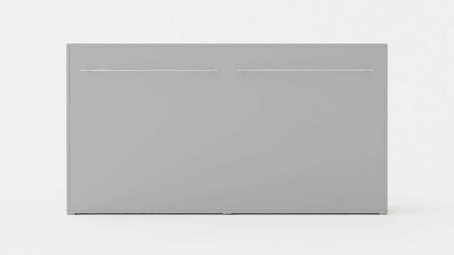 Compact Bed Cabinet 90x200 Horizontally White Low-poly 3D model_0