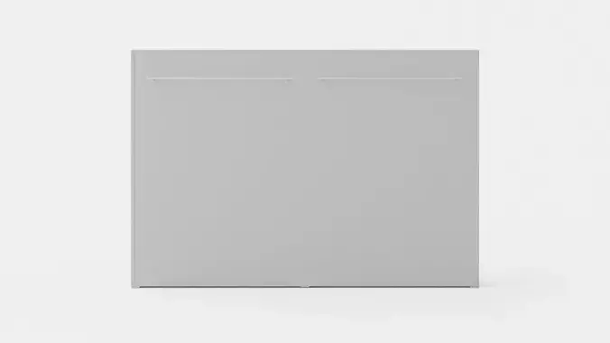 Compact Bed Cabinet 120x200 Horizontally White